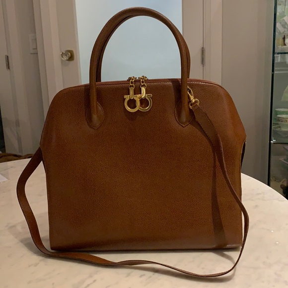 Salvatore Ferragamo Handbag 5645 Gancini 2WAY leather - Picture 1 of 12